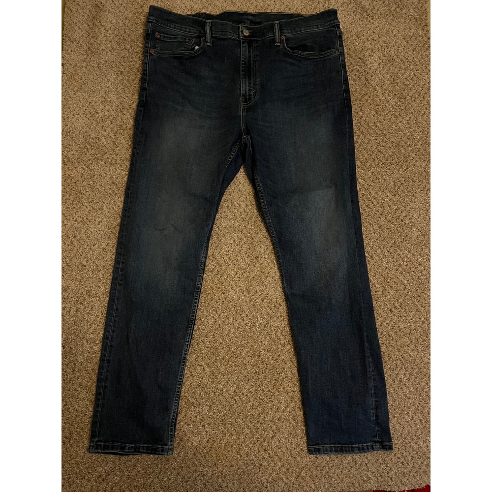 Levi's Men's Jeans 38x32 Blue 502 Regular Taper Stretch Denim Pants Faded